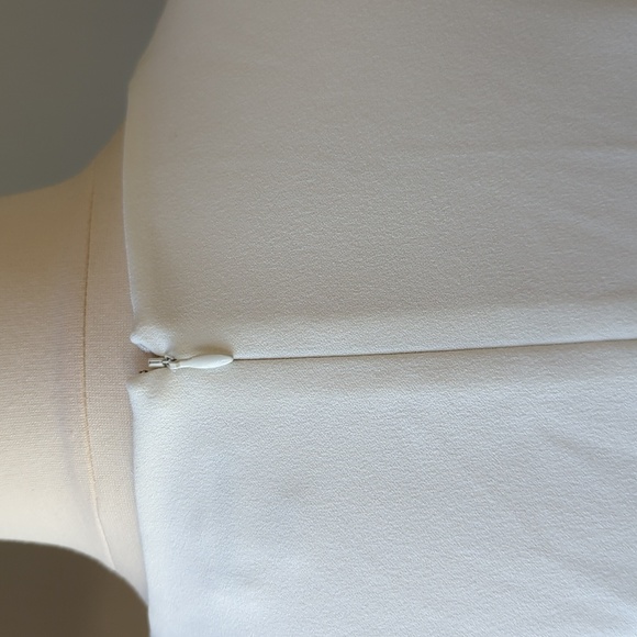 NEW Calvin Klein Short Sleeve Fit & Flare Stripe Hem Dress White 18W preppy - Picture 7 of 13